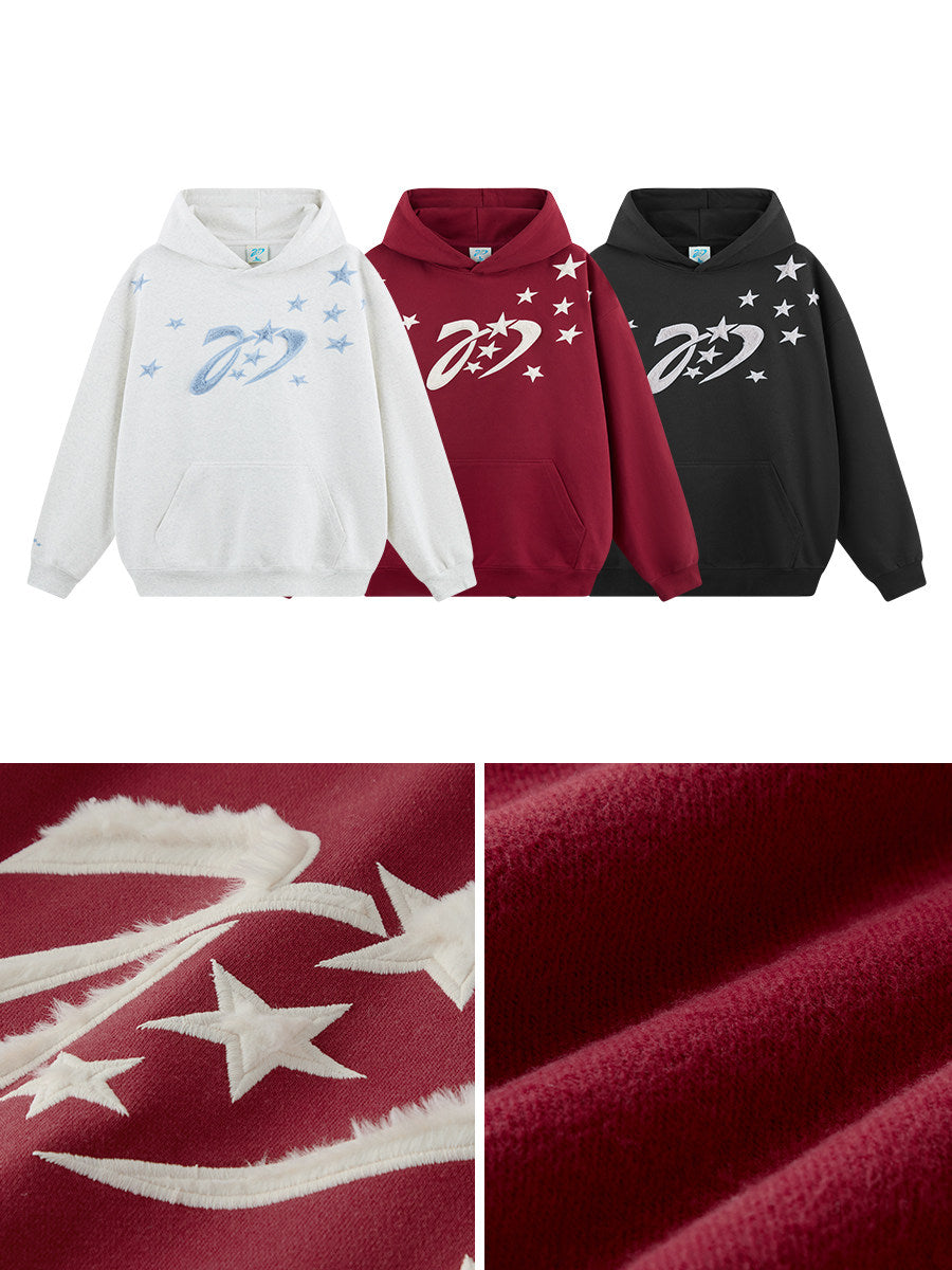 Nartaliy Star Hoodies- Red