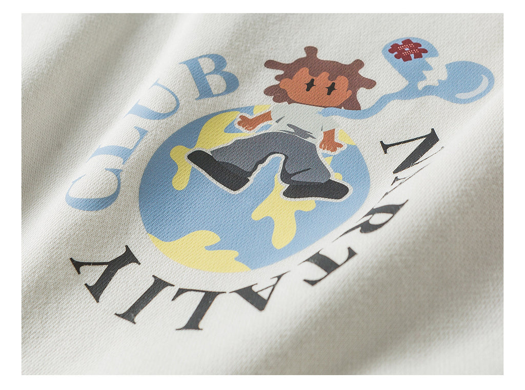 Nartaliy Cartoon Sweatshirt-White