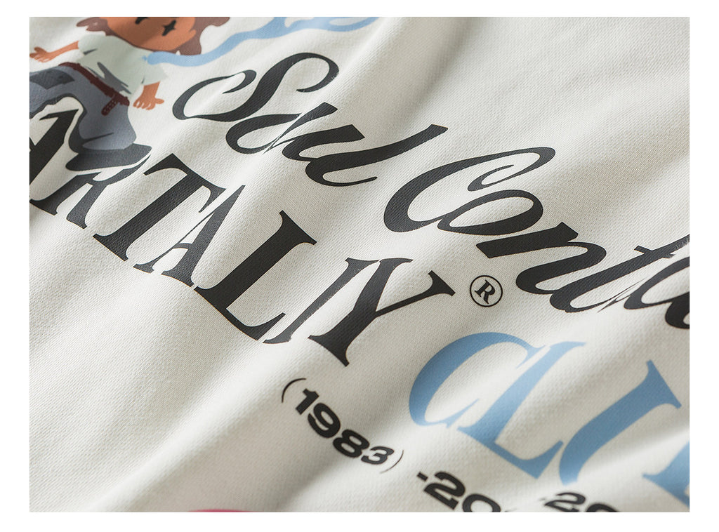 Nartaliy Cartoon Sweatshirt-White