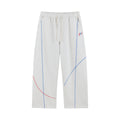 Irregular Straight Sports Pants - Gray