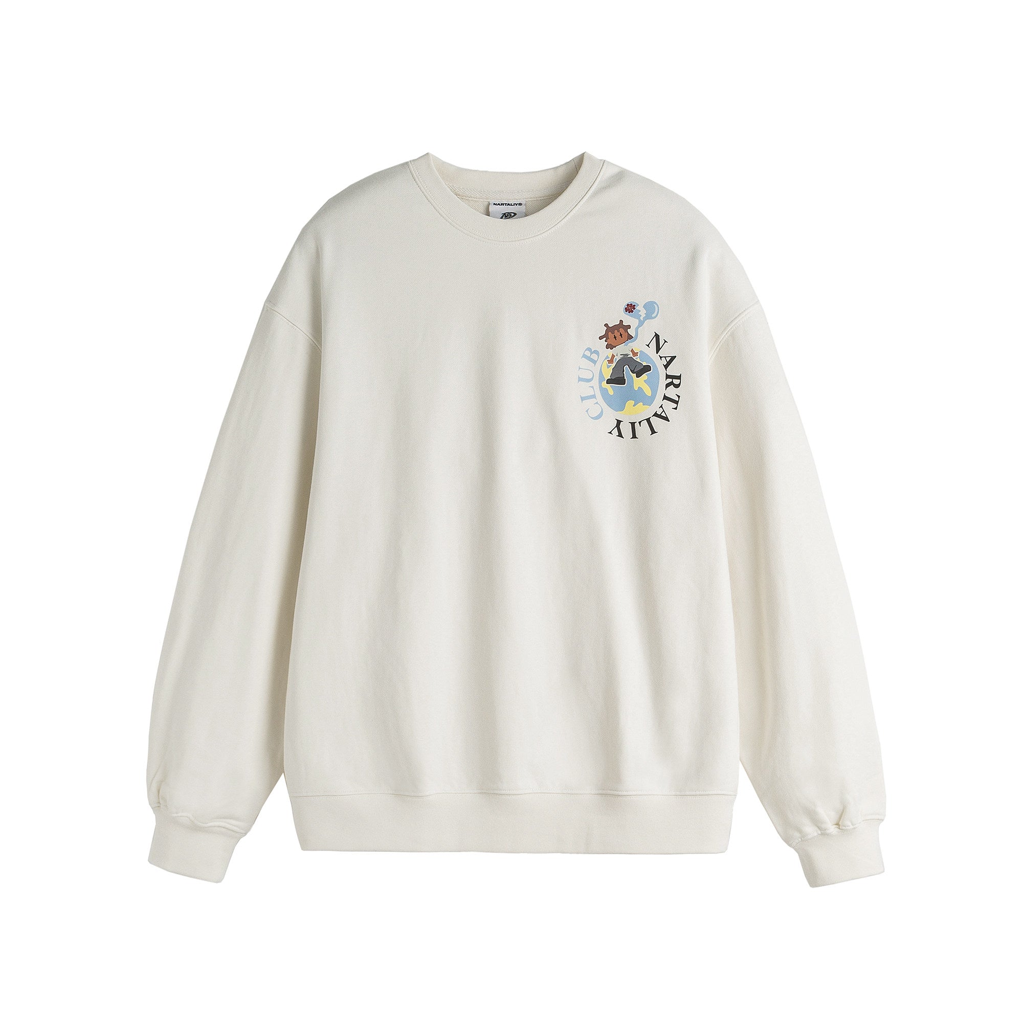 Nartaliy Cartoon Sweatshirt-White