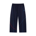Irregular Straight Sports Pants - Navy