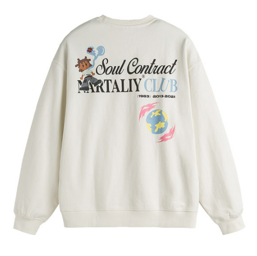Nartaliy Cartoon Sweatshirt-White