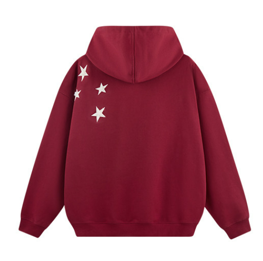 Nartaliy Star Hoodies- Red